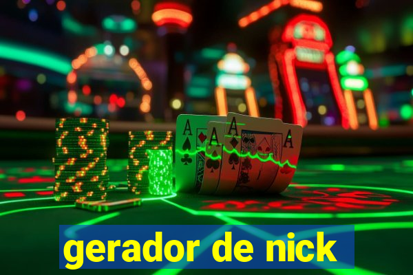 gerador de nick